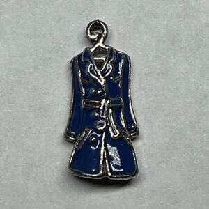 Blue Jacket Coat Charm for Bracelet or Necklace. Women's. Jewelry
